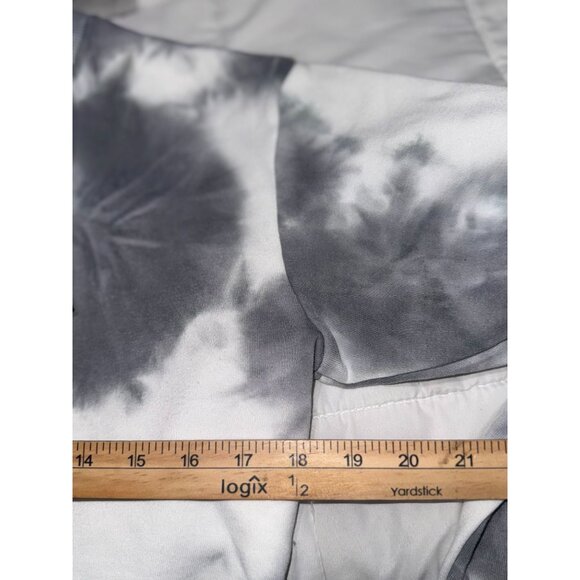 David Bowie Rebel Rebel Tie Dye Cropped Sweatshirt M/M Gray & White Polyester - Picture 8 of 8